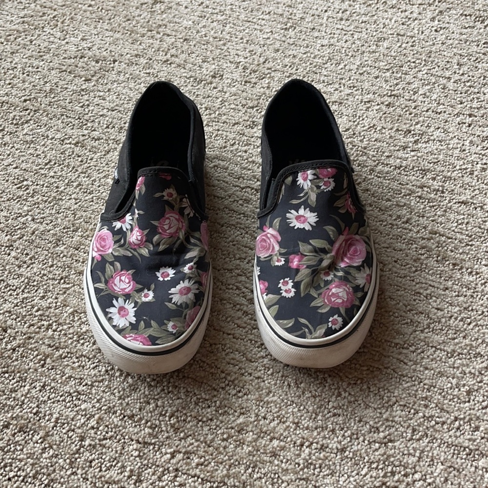Vans - Women's - Black Floral